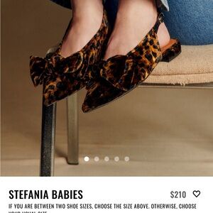 Sezane Stefanie Babies Leopard NWOB size 39/8